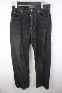 Vintage VERSACE JEANS COUTURE VJC Medusa Black Denim Baggy Jeans Size 32 / W28 - Picture 1 of 23