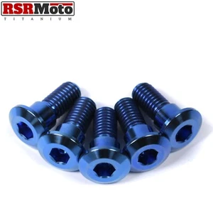Suzuki GSXR1000 Titan Bremsscheibenschrauben hinten, 2009-2024, L9-M4, blau - Bild 1 von 3
