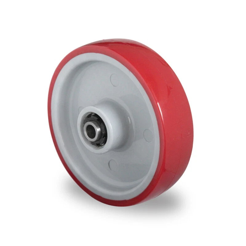 VELUMA Ersatzrad Transportrad Rad Rolle Einbaurad, Ø 100 mm, Polyurethan Rad