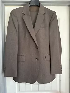 Herren Vintage braun gestreift 3 Teiler Anzug Gr. 40 R - Bild 1 von 13