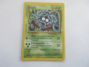 Tangela Base Set Pokemon Card Played - Picture 1 of 2