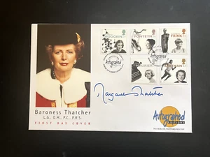 MARGARET THATCHER - LEGENDARY PRIME MINISTER - AUTOGRAPH EDITIONS SIGNED F.D.C. - Picture 1 of 1