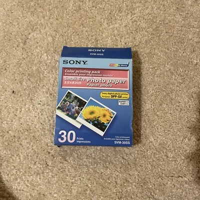 Sony SVM-30SS Cartridge and Paper Color Printing Pack, 3.5" x 4" - Image 1 of 3