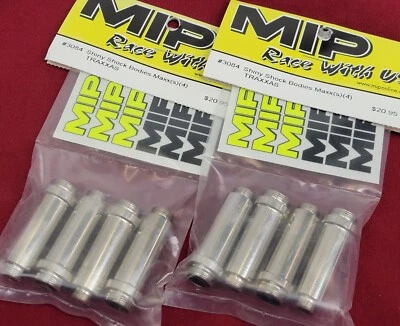 8 Vintage MIP Traxxas Polished Shiny Shock Bodies For T-Maxx E-Maxx MIP3084 - Image 1 of 4