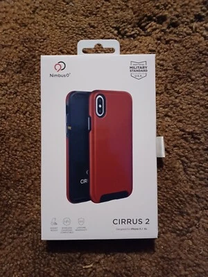 Nimbus 9 iPhone X Xs Phone Case Cirrus 2 Crimson Red Wireless Charging Drop... - Image 1 of 2