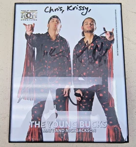 ROH Ring Of Honor The Young Bucks Chris & Krissy Autograph Ungraded no COA - Picture 1 of 4