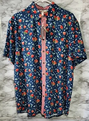 Blusa para mujer Matilda Jane. Botón delantero. Grande. Fresas y arándanos... Foto 1 de 4