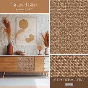 Braided Bliss | Redesign mit Prima | A1 Faser Decoupage Papier - Bild 1 von 2