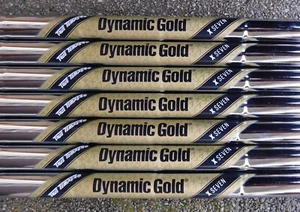 NEW 4-PW TRUE TEMPER DYNAMIC GOLD X SEVEN .355" TAPER TIP IRON SHAFTS - Picture 1 of 2