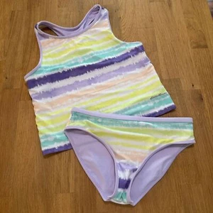 Eddie Bauer Girls LARGE 14/16 Lavender Tie Dye Reversible Bikini Set - Picture 1 of 11