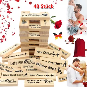 Jenga Pärchenspiel, Lust-Spiel, Liebesjenga, Erotikspiel Party, Swinger, Frivol - Bild 1 von 16
