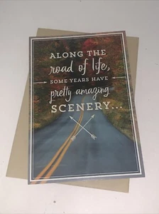 Hallmark Birthday Card: Along The Road Of Life Some Years Have Amazing Scenery - Picture 1 of 7