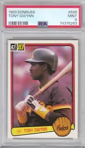 1983 Donruss Baseball Padres Tony Gwynn Rookie Card #598 PSA 9 MINT (5263) - Picture 1 of 2