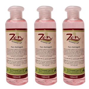 FACE ASTRINGENT Organic150ml Pack 3 Reduces tightens cleans skin pores - Picture 1 of 6