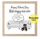 Bull Dog Doggy Funny Happy Birthday Father's Mother's Day Card Personalised Dog
