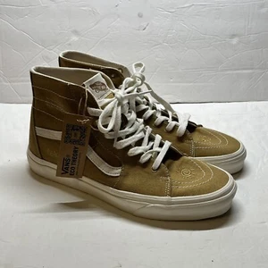 Vans Eco Theory Sk8-Hi Tapered Mens 11 Shoes Yellow Gold Peace Skate Sneakers - Picture 1 of 20