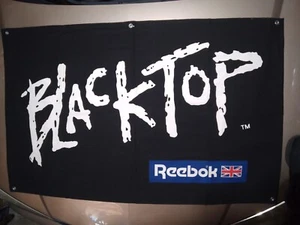 Vintage Reebok Blacktop Pump Shoe Store Display Sign Banner 30"X48" Double Sided - Picture 1 of 5