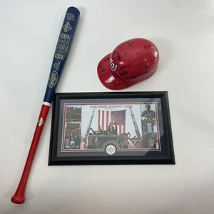 2019 WORLD SERIES WASHINGTON NATIONALs LIMITED EDITION BAT, SIGN HELMET, FRAME - Picture 1 of 11