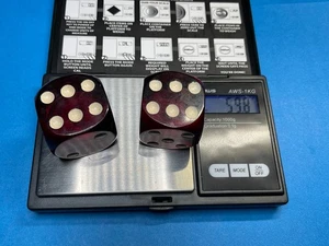 BELLISSIMA COPPIA DI DADI IN BACHELITE CECOSLOVACCA 59+GRAMMI———B-4 - Foto 1 di 20