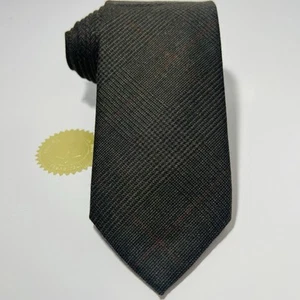 New w ๐ท๏ธ Brooks Brothers 100% Wool Tie In Plaid Darktones 58x3.5โ - Picture 1 of 10