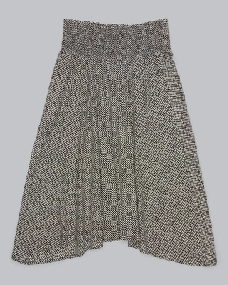 FALDA ALGODÓN ESTAMPADO BANDHINI EILEEN FISHER XL LAGENLOOK Y2K LÍNEA A ASIMÉTRICA Foto 1 de 4