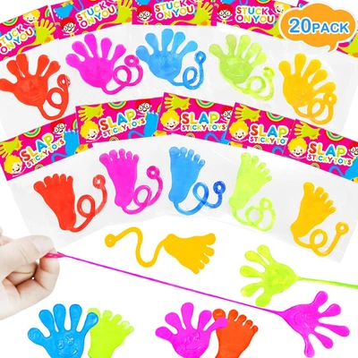 Halloween Large Sticky Hands & Feet Party Favors Supplies for Toddlers (20 PCS), - Image 1 of 4