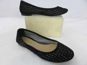 Antonio Melani Peri Ballet Flats Black Rhinestones Size 5.5 - Picture 1 of 4