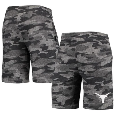 Men's Concepts Sport Charcoal/Gray Texas Longhorns Camo Backup Terry Jam Lounge - Image 1 of 3
