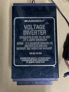 Radio Shack-Archer Falownik napięcia Nr kat.22-129B 6VDCto12VDC@ 3A Z instrukcją - Zdjęcie 1 z 4