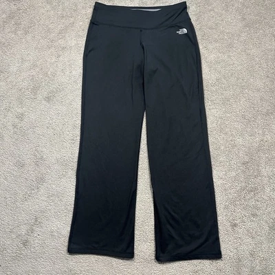 The North Face Wide Leg Athletic Pants Womens Medium Black Workout Yoga Hiking - Image 1 of 4