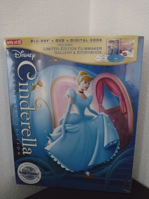 Cinderella Anniversary Edition (Target Exclusive) (Blu-Ray,DVD) Brand New  Foto 1 de 4
