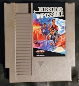 Mission: Impossible Game Cartridge NES Nintendo Entertainment System FREE SHIP!