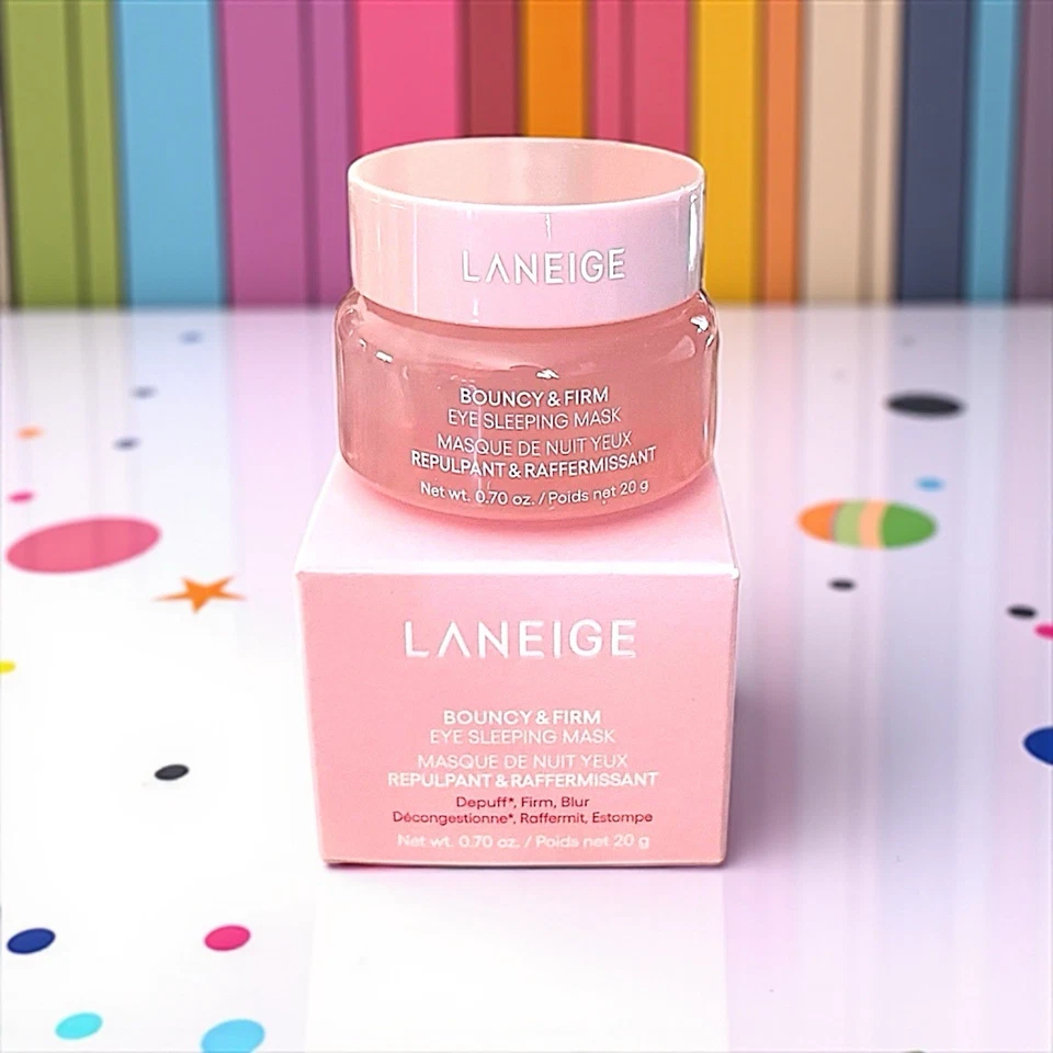 Laneige Bouncy & Firm Eye Sleeping Mask Peony 0.70oz Full Size