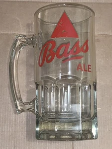 Taza de vidrio vintage Bass Ale con mango de vidrio Stein grande - Imagen 1 de 8