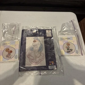 Precious Moments MADONNA AND CHILD cross stitch kit/two small Kits - Picture 1 of 7