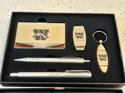 WESTERN MICHIGAN UNIVERSITY BRONCOS - Deluxe Executive 5-Piece Gift Set in Box - Image 1 of 4