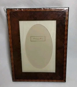 ADDISON ROSS INLAY PICTURE FRAME VERONA ELM VENEER WITH CONTRAST 6" X 4" - Picture 1 of 8