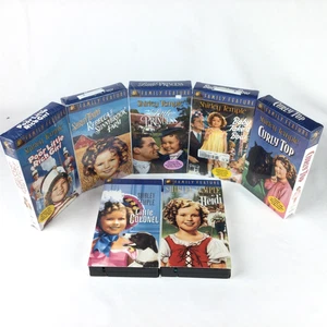 Lot x 7 Shirley Temple VHS Vintage Movies Classics Boxed Sealed Family Feature - Picture 1 of 9