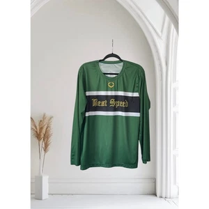 Herren Trikot Shirt grün Langarm Größe L  - Bild 1 von 7