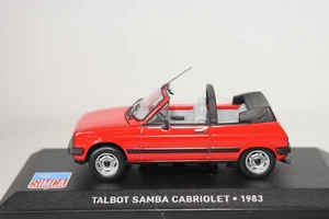SIMCA TALBOT SAMBA CABRIOLET 1983 IXO ALTAYA 1/43 ROJO RED ROSSO ROT CONVERTIBLE - Imagen 1 de 4