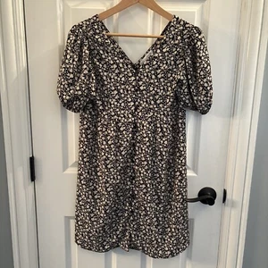 Schwarzes geblümtes Kleid Mädchen Zara Neu mit Etikett Größe 13/14 - Bild 1 von 6