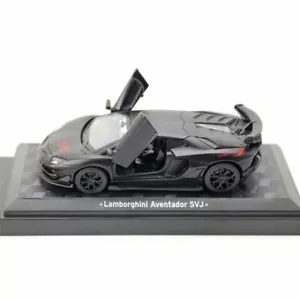 1:43 Lamborghini Aventador SVJ Die Cast Modellauto Spielzeug Sammlung Schwarz - Bild 1 von 8