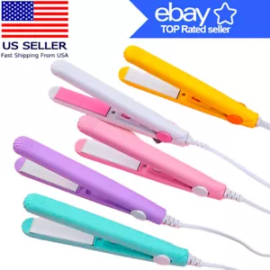 Mini Portable Hair Iron Hair Straightener Curler Professional Hair Irons - Picture 1 of 14