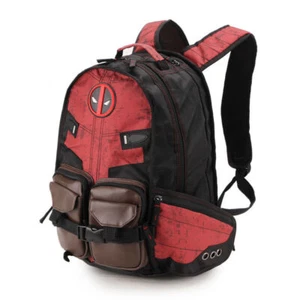 Deadpool Cosplay Backpack Student School Bag Travel Satchel Multiple pockets Bag - Picture 1 of 10