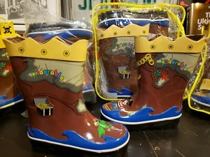 New KIDORABLE Pirate Rain Boots Boys Toddler US Size 11T 10T 9T 8T 6T Kids Shoes - Picture 1 of 6