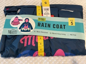 Western Chief Girls Lined Rain Coat Jacket Disney Minnie Mouse Size 5 - Picture 1 of 3