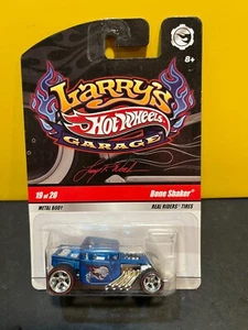 1/64 HOT WHEELS LARRY'S GARAGE REAL RIDERS 29/20 BONE SHAKER BLUE - Picture 1 of 2