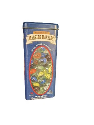 Cardenales - Canicas Canicas - Contenedor de lata de canicas de lujo para niños 2001 93 canicas Foto 1 de 4