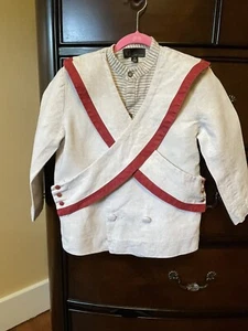 boys “carbon Soldier “breathtaking 3 Pc Linen suit size 6/7T - Picture 1 of 8