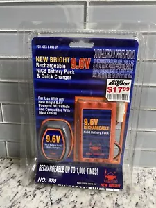 Neu hell 9,6 V NiCd wiederaufladbarer Akku und Ladegerät Nr. 970 - Neu Versiegelt! - Bild 1 von 2